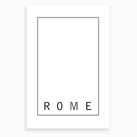 City Lights Rome Art Print