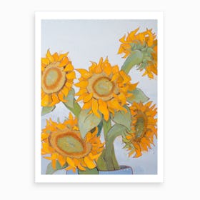 Sunflower Heads 3 Art Print