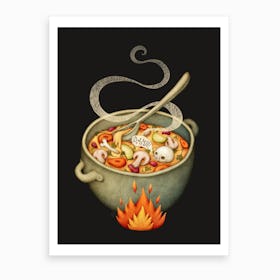 Damned Soup Art Print