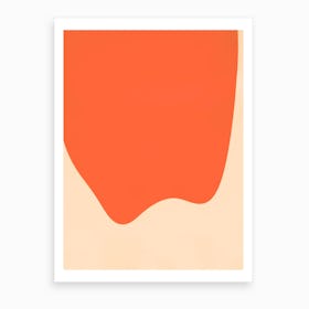 Orange Abstract II Art Print