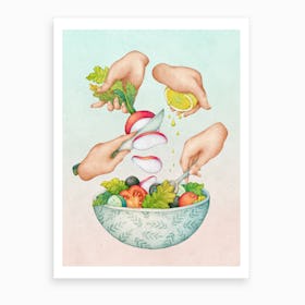 Fresh Salad Art Print