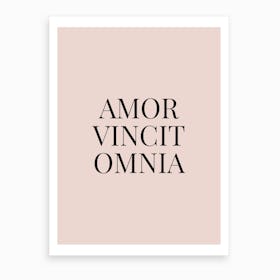 Amor Vincit Omnia Art Print