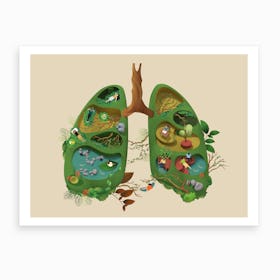 Lung Art Print