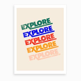 Explore Art Print