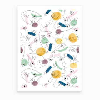 Female Portraits Art Print