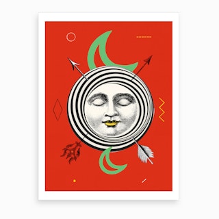 The Moon Tarot Card Art Print
