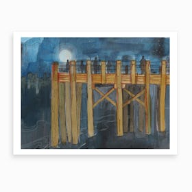 Thames Pier Art Print