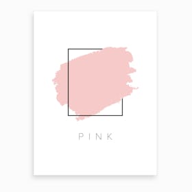 Pink Color Box Art Print