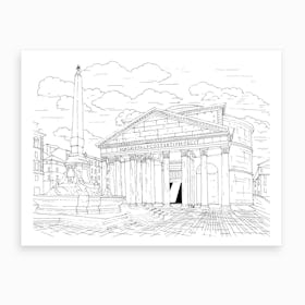 Pantheon In Rome Art Print