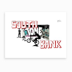 Southbank Skaters Art Print