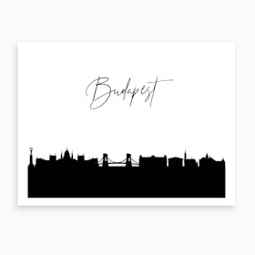 Budapest Skyline Art Print