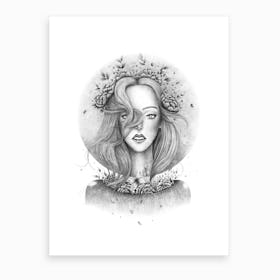 Blooming Girl Art Print