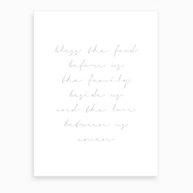Bless The Food Before Us Art Print