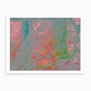 Red Sky At Night Abstract Landscape Art Print