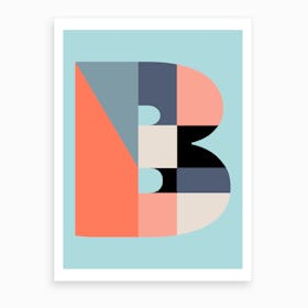 Letter B  Art Print