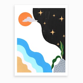 Sun Sea Stars Art Print
