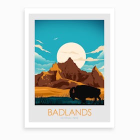 Badlands Art Print