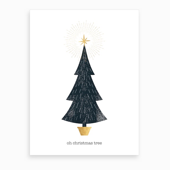 oh christmas tree art print by kookiepixel fy