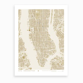 New York Gold Art Print