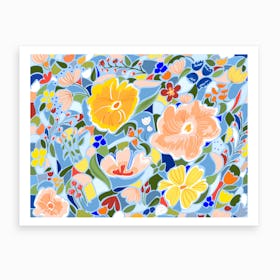 Summery Floral Art Print