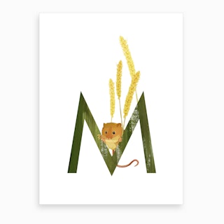 M Mouse Art Print