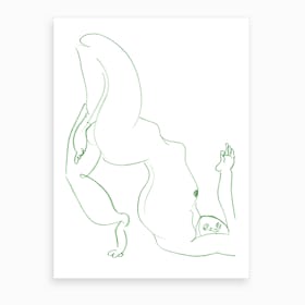 Dance Dance Line Art Print