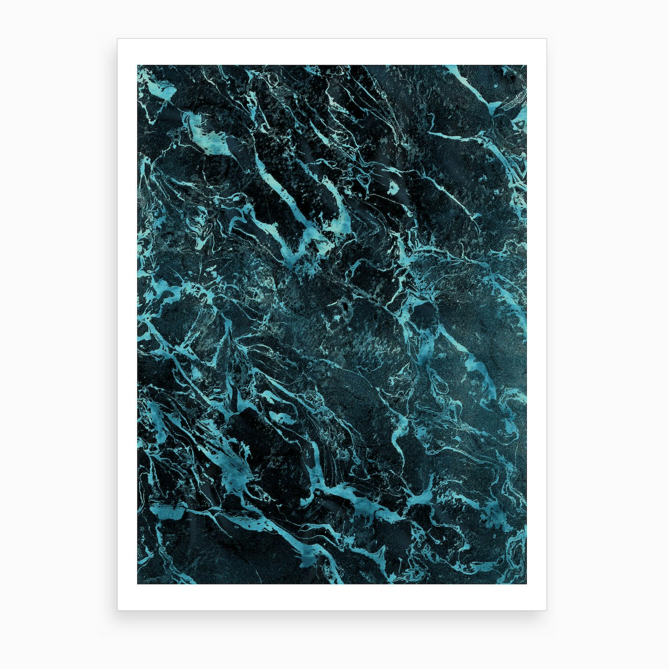 wallpapers Turquoise Marble black turquoise marble art print