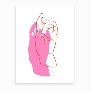 Delicate Hands Art Print