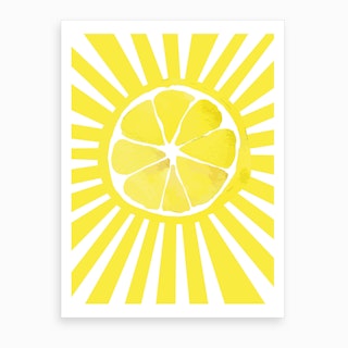 Citrus Sun Art Print
