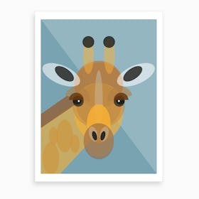 Geometric Giraffe Art Print
