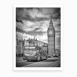 London, Westminster Traffic Art Print
