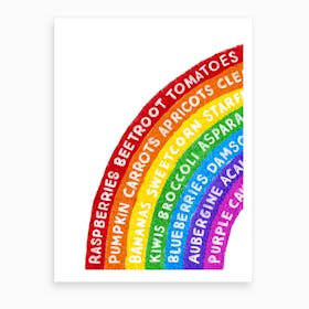 Eat The Rainbow Art Print