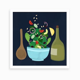 Salad Art Print