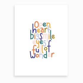 Open Hearted Art Print
