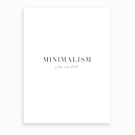 Minimalism Art Print