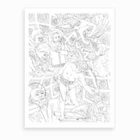 Saint Louis Of French In Rome Art Print