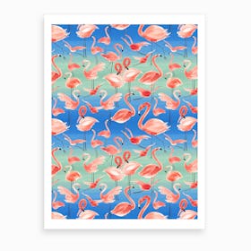 Flamingo Pink Art Print