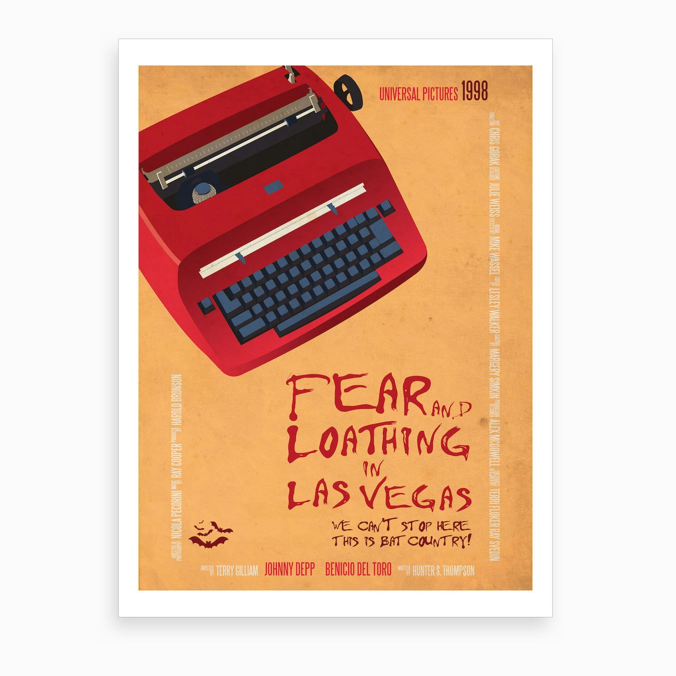 pasar por alto verano pistola Fear And Loathing In Las Vegas Art Print by Ay. Elijah - Fy