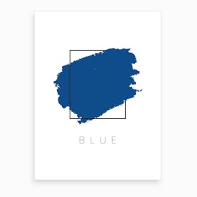 Blue Color Box Art Print