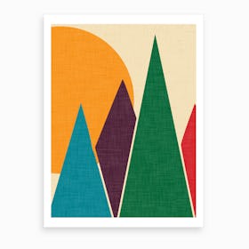 Wondering Solar Mountain Art Print
