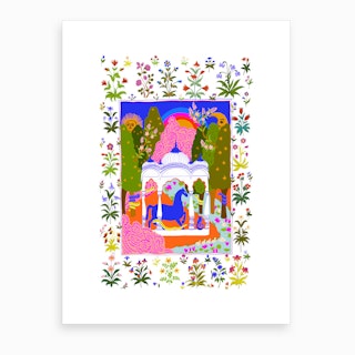 Horse Temple Art Print