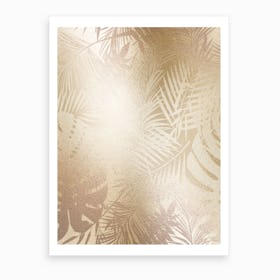 Gold On Gold Leaves Art Print