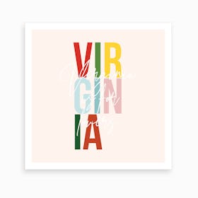 Virginia Virginia Is For Lovers Color Art Print
