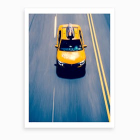 New York Yellow Cab Art Print