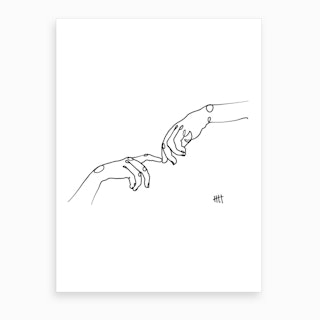Touch Art Print