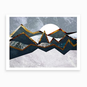 Abstract Alpine Landscape Art Print