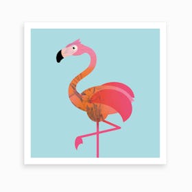 Kids Room Flamingo Art Print
