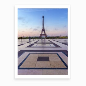Eiffel Tower Morning Atmosphere Art Print