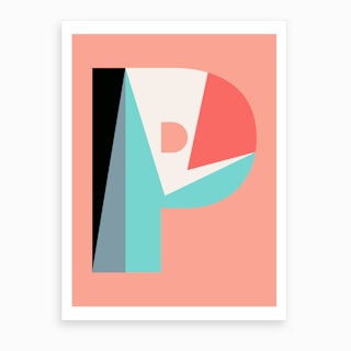 Letter P  Art Print