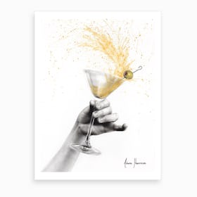 Shaken Martini Art Print
